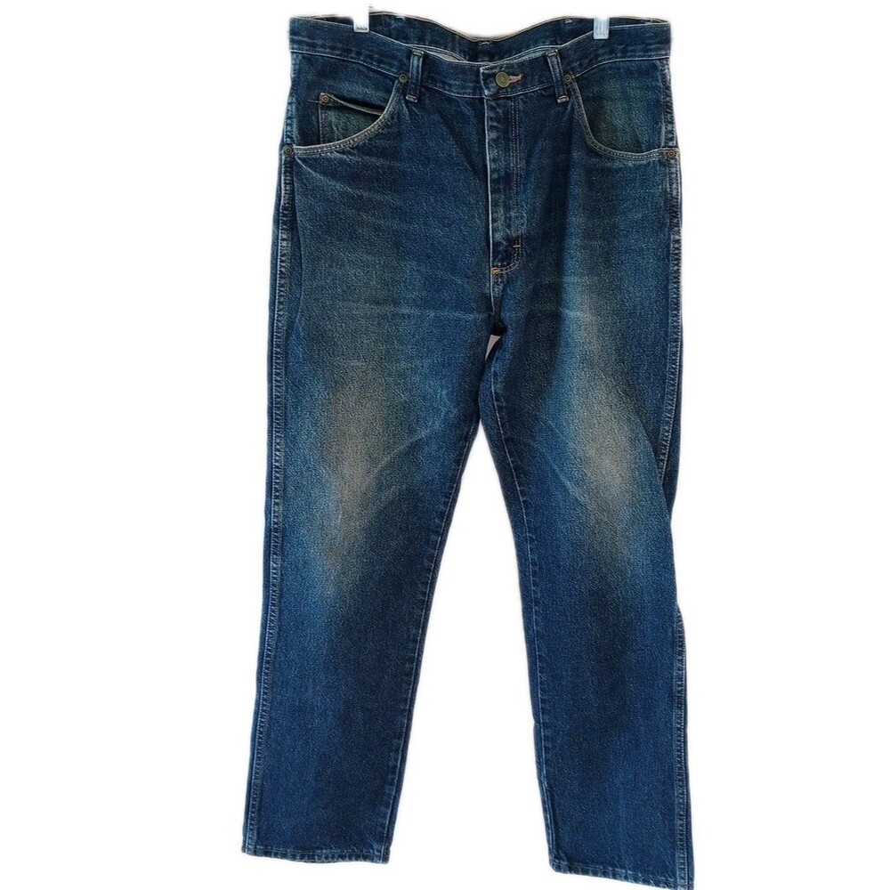 Wrangler Mens Five Star Premium Denim Regular Fit Jeans 36x31 96501MR Cotton